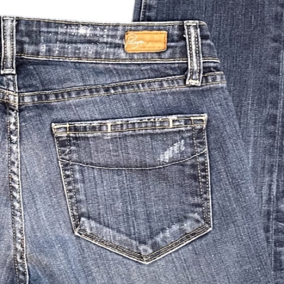 Paige Skyline Ankle Peg Slightly Distressed Blue Denim Jeans Size 27 - Picture 7 of 13